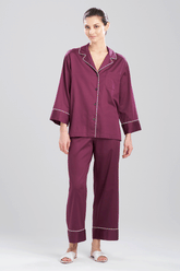 Natori COTTON SATEEN ESSENTIALS NOTCH PJ